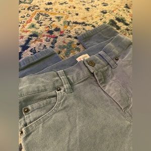 Cremieux Corduroy Pants Blue Skinny Jeans